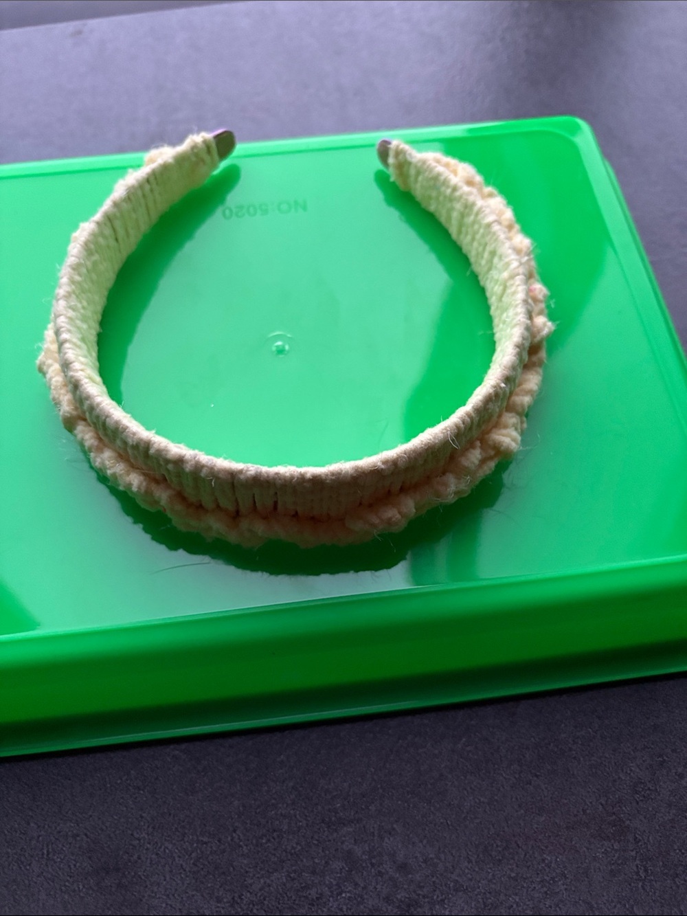 Handcrafted Pale Yellow Wrapped Headband